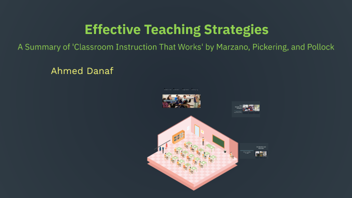Effective Teaching Strategies by ahmed danaf on Prezi