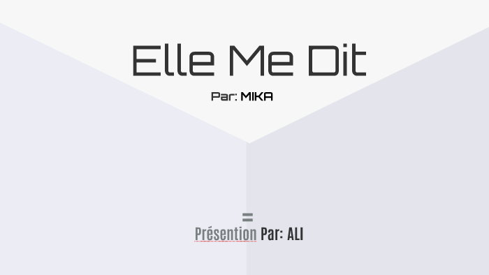 Elle Me Dit Mika Testo E Traduzione