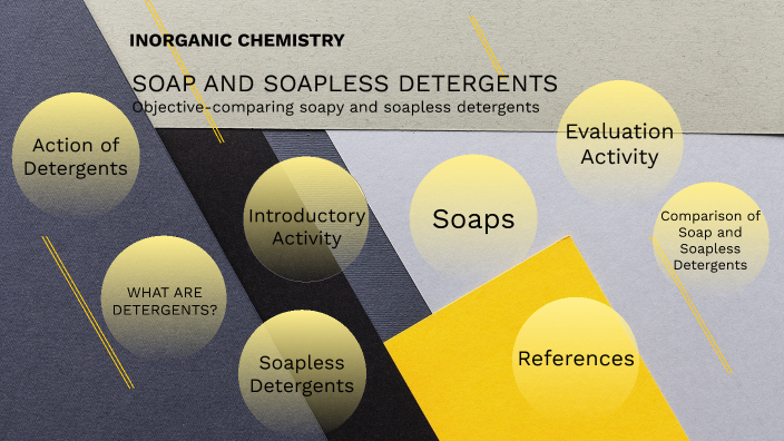 cleansing action of soapless detergents