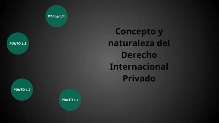 Concepto Y Naturaleza Del Derecho Internacional Privado By Italivi ...