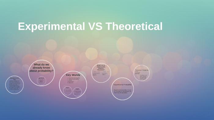 difference between theoretical science and experimental science