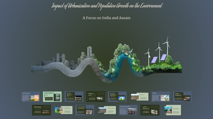 Impact of urbanization and population growth on environment, impact in ...