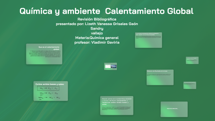 Química y Calentamiento Global by Lizeth Vanessa Grisales Gaón on Prezi