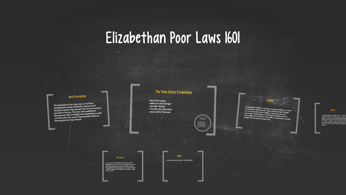 What Was The Purpose Of The Elizabethan Poor Law