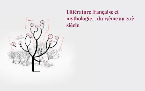 Litterature Francaise Et Mythologie Du 17eme Au 20e Siecl By