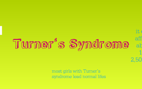 Turner Syndrome Pedigree Chart