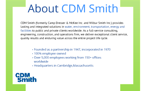 CDM Smith Australia presentation by Stephanie Scott on Prezi