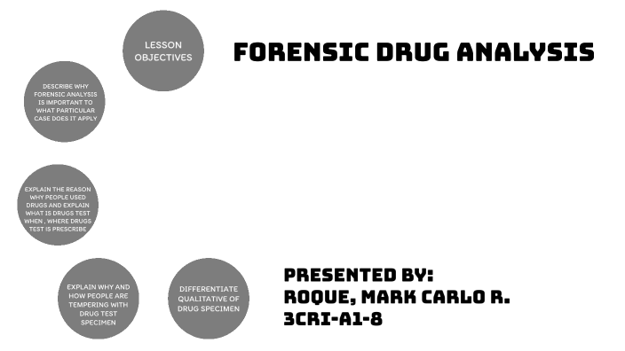 FORENSIC DRUG ANALYSIS by markcarlo roque on Prezi