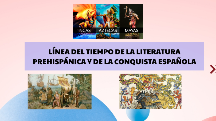 LINEA DEL TIEMPO DE LA LITERATURA PREHISPÁNICA Y DE LA CONQUISTA
