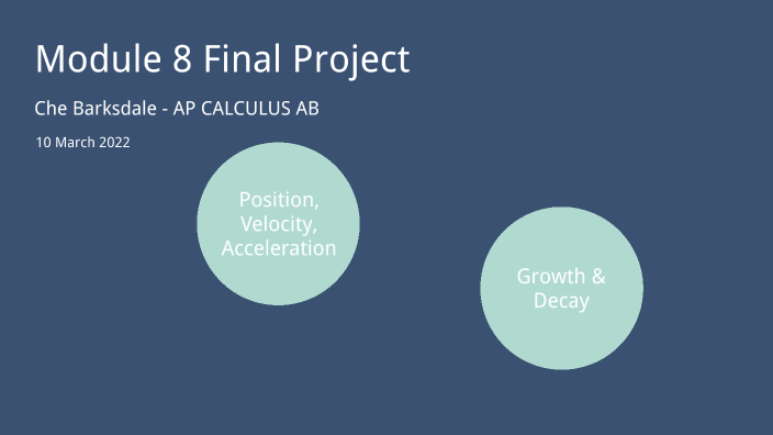 Module 8 Final Project by Che Barksdale-Showell on Prezi