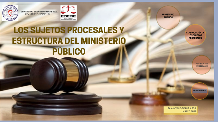 Los Sujetos Procesales Y La Estructura Del Ministerio Público By ...