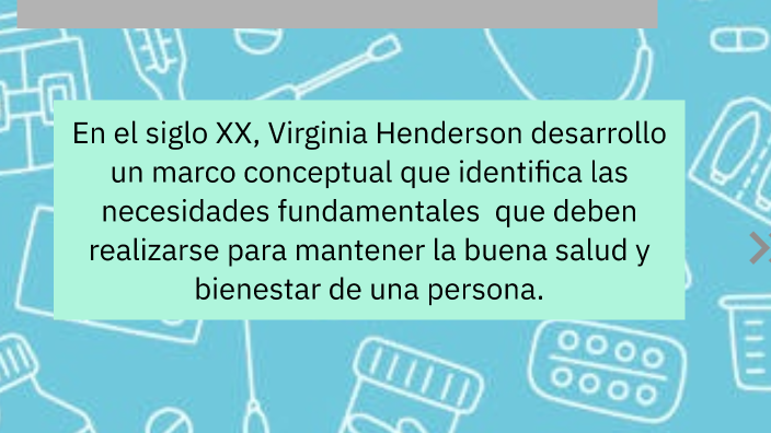 TEORÍA DE VIRGINIA HENDERSON Y SUS 14 NECESIDADES HUMANAS by Zoraida ...