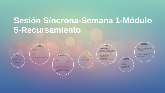 Sesion Sincrona Modulo 17 Semana 1 prezi.com