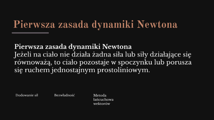 Pierwsza Zasada Dynamiki Newtona Bezwładność By Patrycja Dettlaff On Prezi 4760