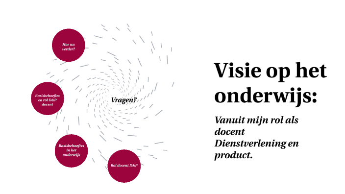 Visie op het onderwijs vanuit rol als docent D&P by Tijmen Loots on Prezi