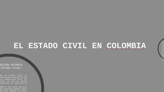 EL ESTADO CIVIL EN COLOMBIA by dayan riskanevo on Prezi