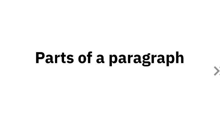 Parts of a paragraph by Lourdes Martinez on Prezi