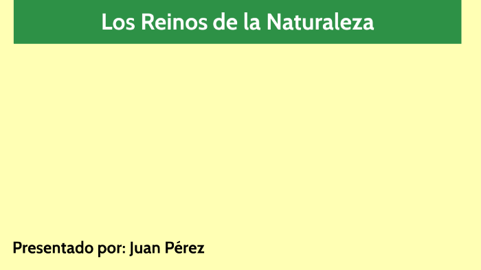 Los reinos de la naturaleza by Gato Muchita on Prezi