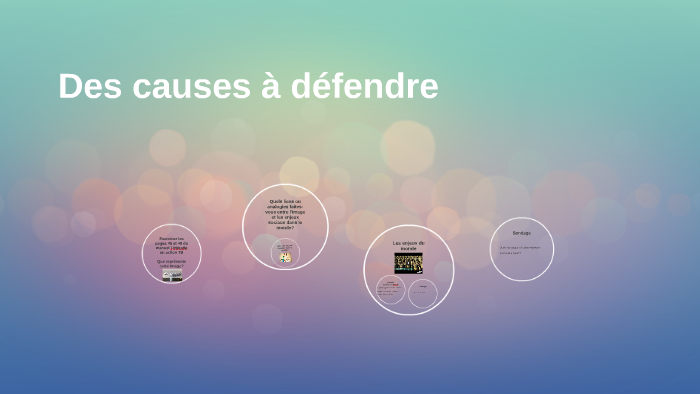 Idée De Cause à Défendre