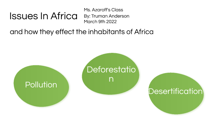 Issues In Africa by the epic on Prezi