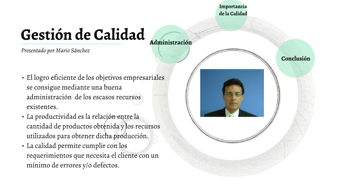 Gestión de Calidad by Mario Alfredo Sánchez Delgado on Prezi