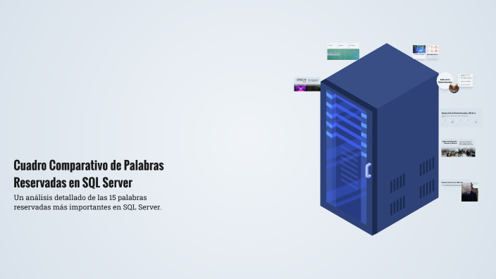 Cuadro Comparativo de Palabras Reservadas en SQL Server by Denilsson ...
