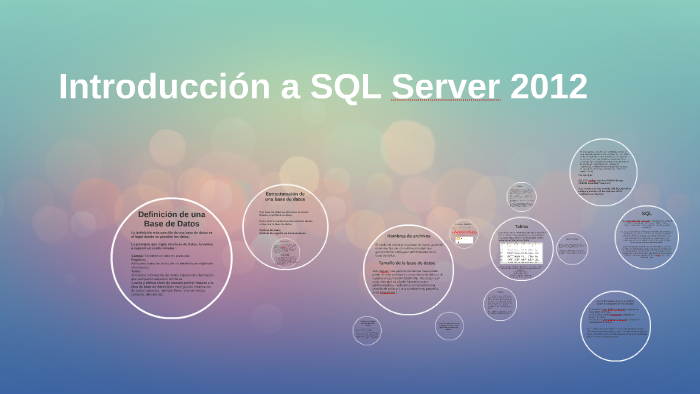 Introducción a SQL Server 2012 by Jackelin Teret on Prezi