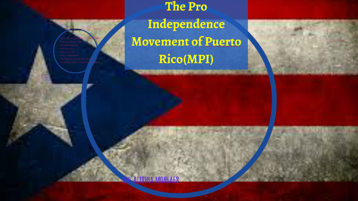 The Pro Independence Movement Of Puerto Rico By Alishia Morales