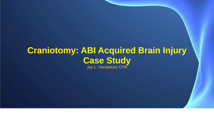 craniotomy case study scribd