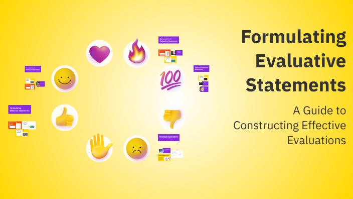 Formulating Evaluative Statements by Clarel Testing on Prezi