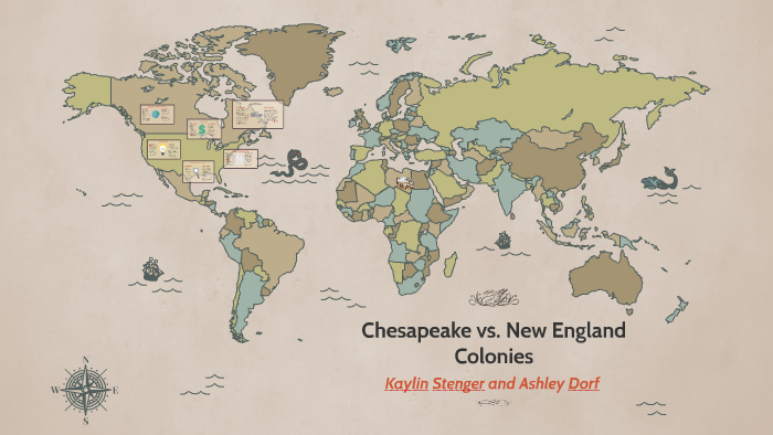 Chesapeake Colonies vs New England Colonies
