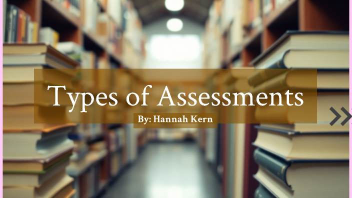 Types of Assessments by Hannah Kern on Prezi