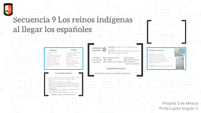 SECUENCIA 9 Los reinos indígenas al llegar los españoles by Guadalupe