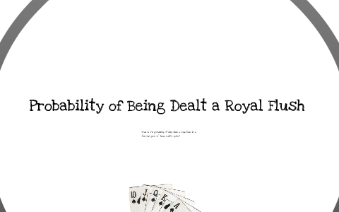 What is the probability of being dealt a flush in 5 card poker