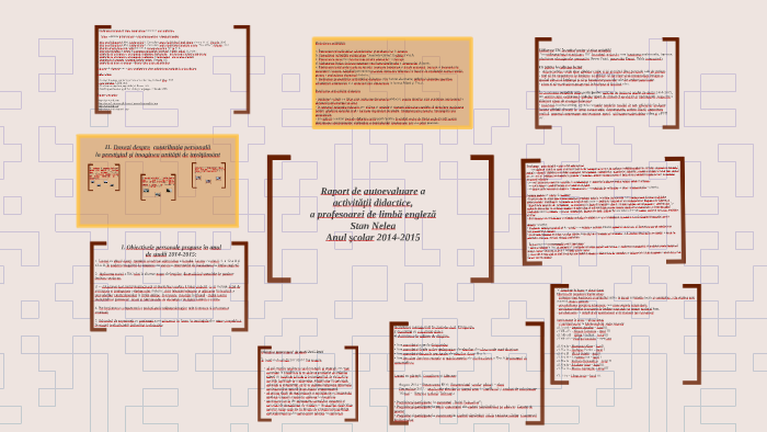 Raport De Autoevaluare A By Nellie Stan On Prezi