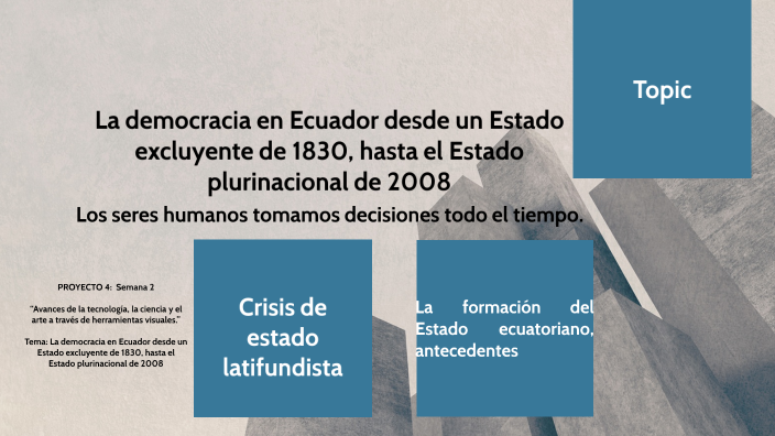 La Democracia En Ecuador Desde Un Estado Excluyente De 1830 Hasta El Estado Plurinacional De 9845