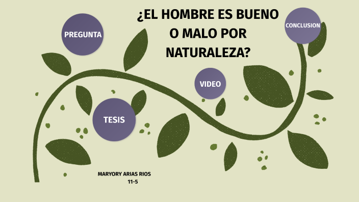 el hombre es bueno o malo por naturaleza by Luisa Fernanda Giraldo