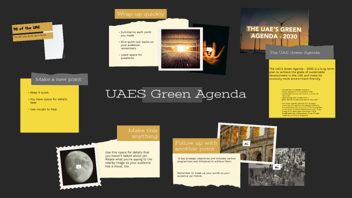 The UAE Green Agenda. by SHAHZAIN ZEESHAN ZEESHAN ALI on Prezi