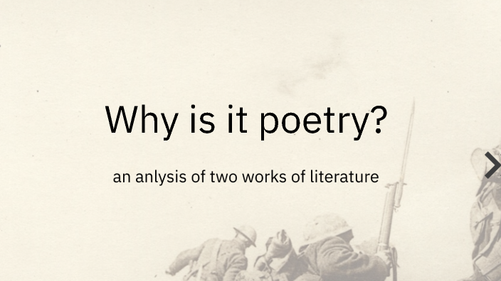 Why is it poetry by Alison Grant on Prezi