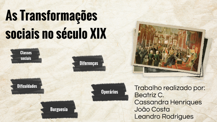 As Transformações sociais no século XIX by João Costa on Prezi