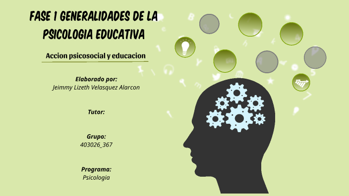 Generalidades De La Psicología Educativa By Jeimmy Lizeth Velasquez