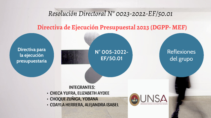 Directiva De Ejecución Presupuestal 2023 Dgpp Mef By Alejandra Coayla Herrera On Prezi 