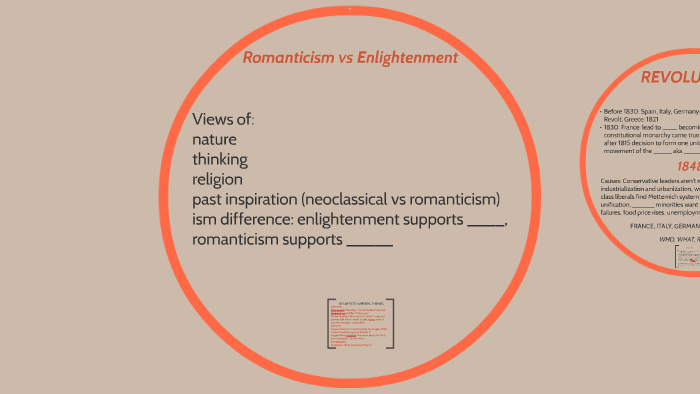 enlightenment vs romanticism essay