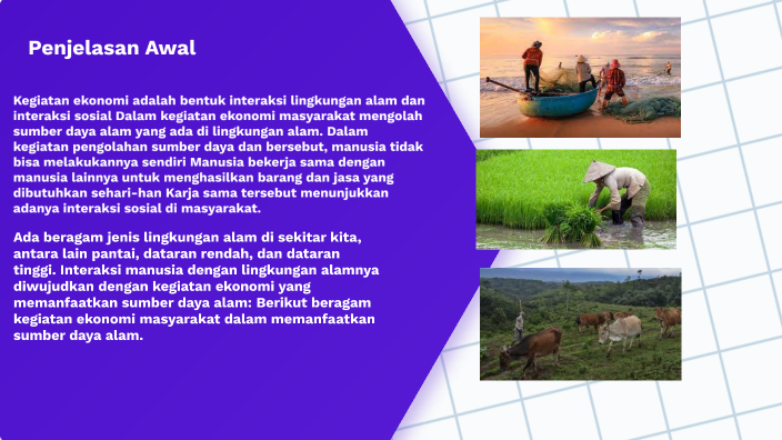 Pengaruh Interaksi Manusia dengan Lingkungan dalam Bidang Ekonomi by