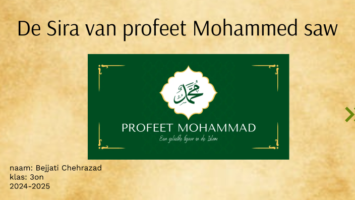 biografie profeet Mohammed saw by Chehrazad Bejjati on Prezi