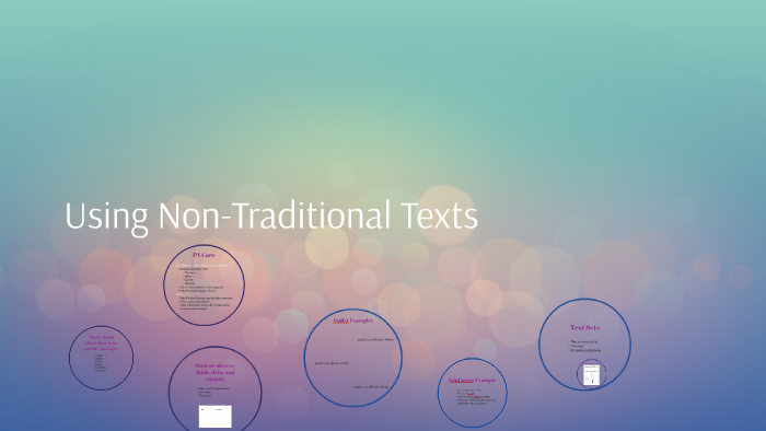 Reading Non-Traditional Texts by Jeannine Kloss