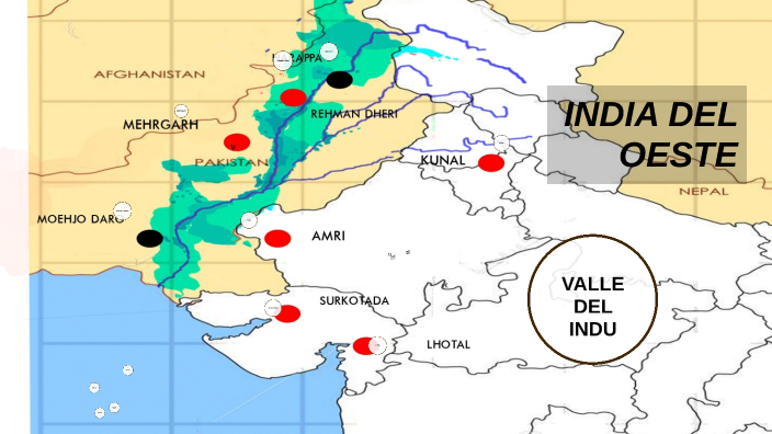 mapa de la ciudad de harappa