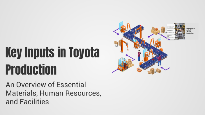 Key Inputs in Toyota Production by Rajesh Kumar on Prezi