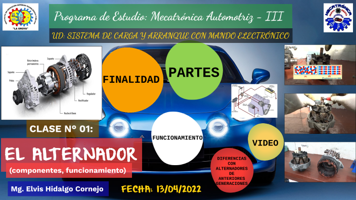 partes y funcionamiento del alternador