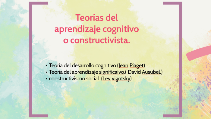 Teorías del aprendizaje cognitivo by Daniela Lopez Nieto on Prezi